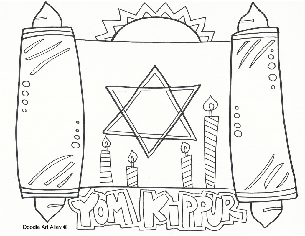 yom kippur coloring pages - photo #4