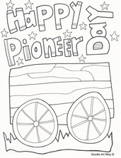pioneer day coloring pages  religious doodles