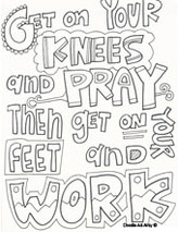 Prayer Coloring Pages Religious Doodles